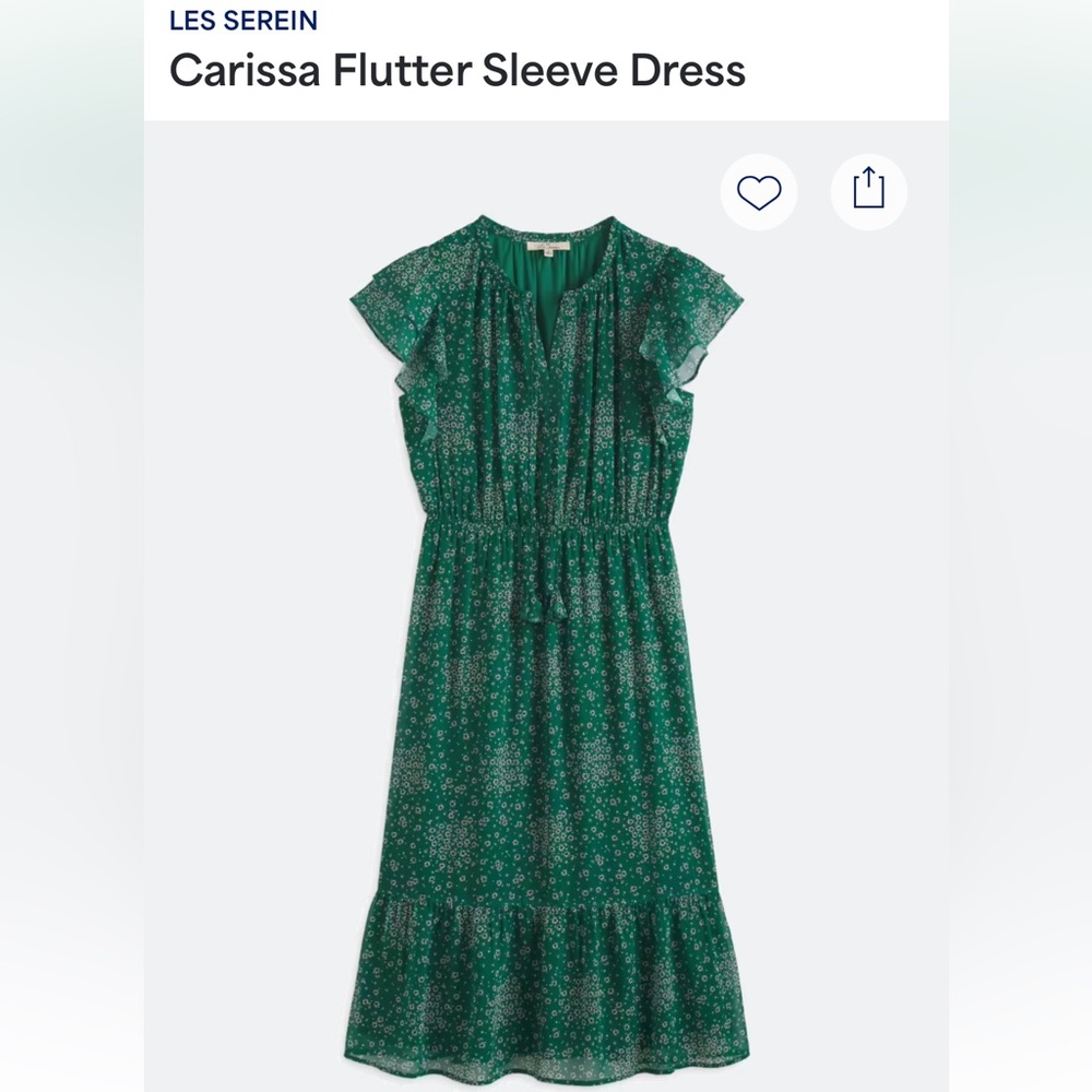 Carissa Flutter Sleeve Dress